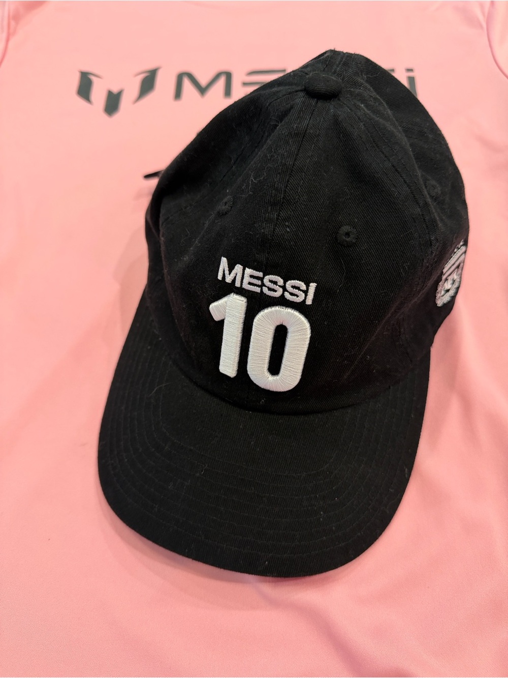 Messi Black '10' Embroidered Baseball Cap